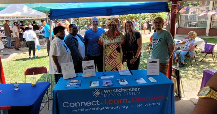 Westchester Library Digital Equity booth
