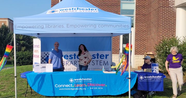 Mount Kisco SeptemberFest WLS Digital Equity event booth